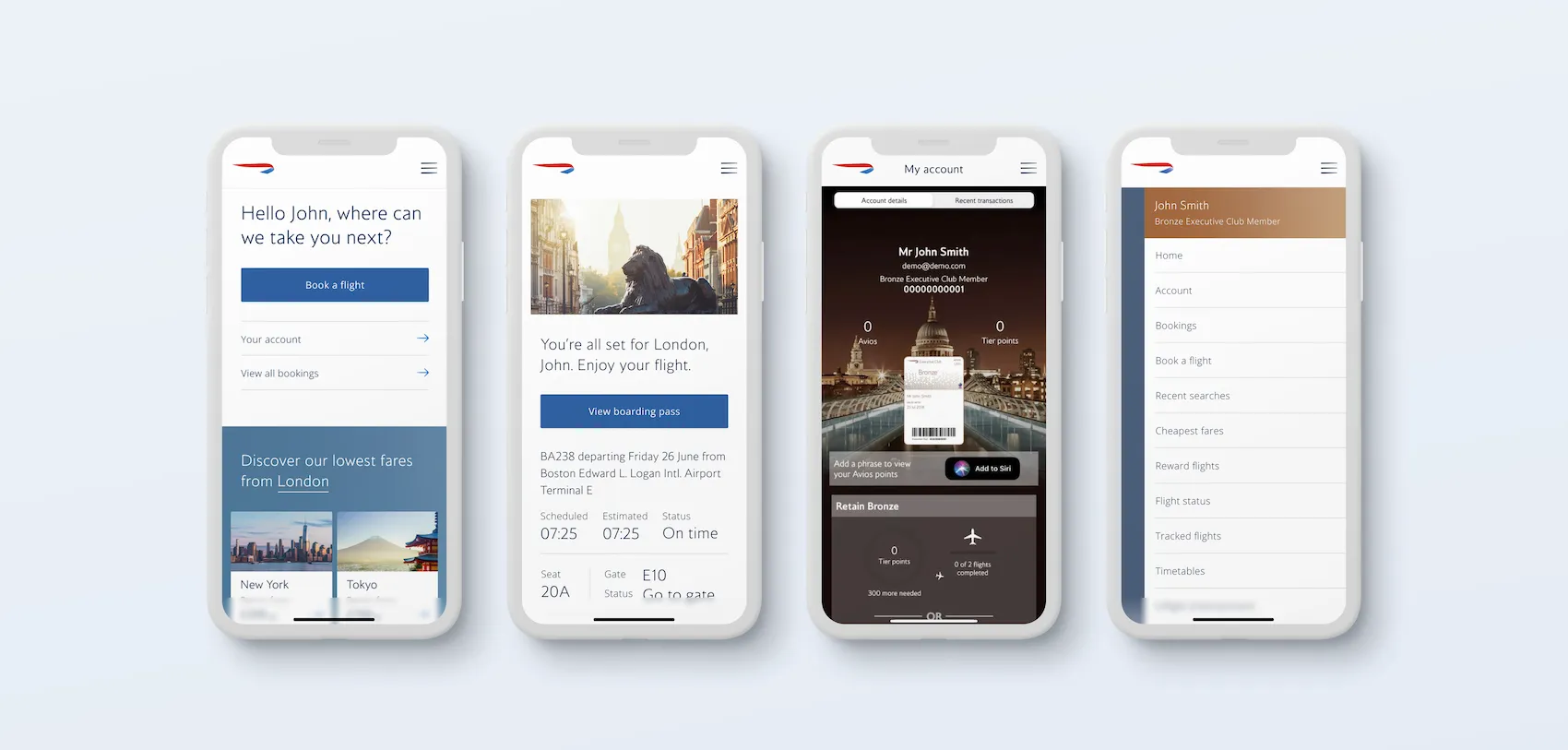 The legacy app layout, core actions sunk inside a top-navigation menu